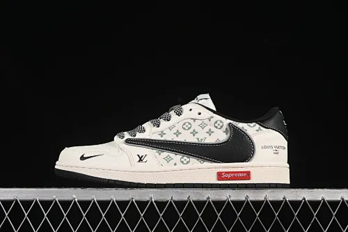 All categories Air Jordan Jordan series basketball shoes Air Jordan 1 Low high-end custom low-top sneakers Travis Scott x Fragment Design x Air Jordan 1 Low OG SP AJ1 Joe 1 tripartite joint metal black hook low-top cultural casual sneakers YX5066-335